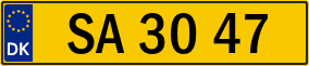 Trailer License Plate